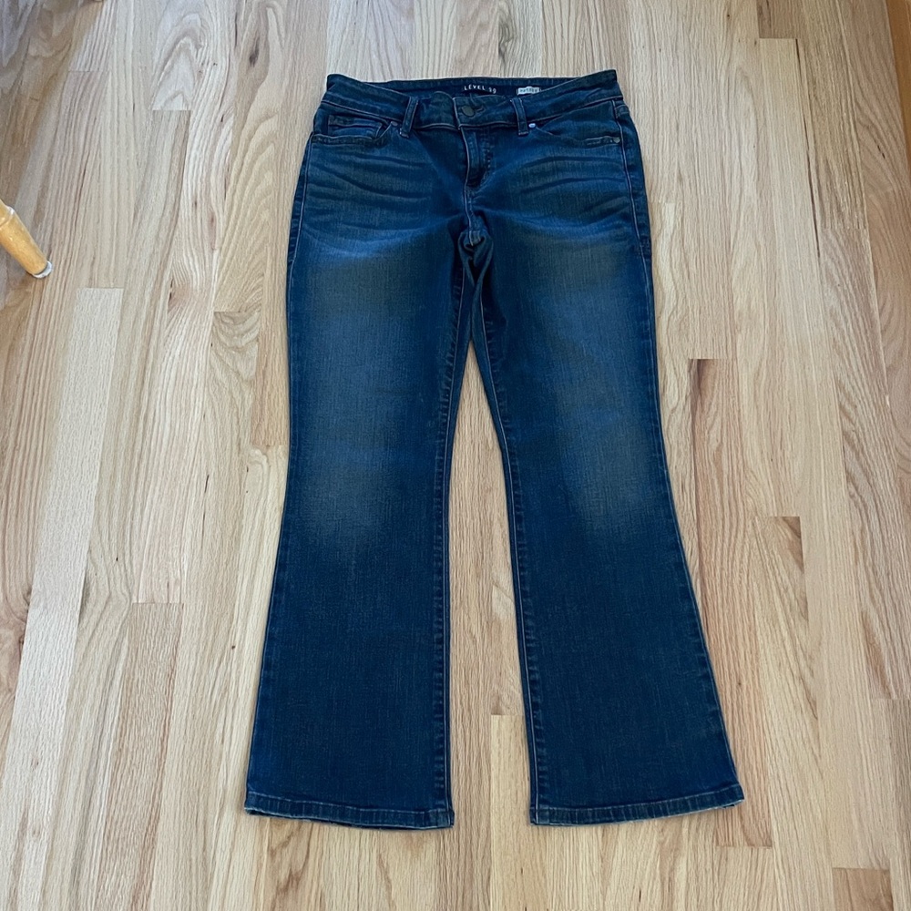 Level 99 Women's Dark Blue Flare Jeans